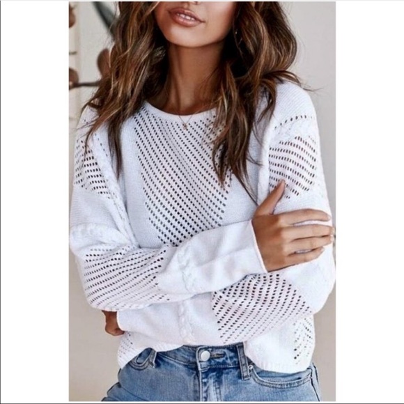 💃🏻Sloan White soft knit sweater - Picture 2 of 7